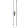 Lampe Murale Applique Fleur en Métal Blanc et Doré - 45CM image 7
