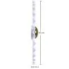 Lampe Murale Applique Fleur en Métal Blanc et Doré - 45CM image 7