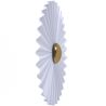 Lampe Murale Applique Fleur en Métal Blanc et Doré - 45CM image 7