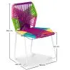 Chaise d'extérieur - Chaise de jardin - Multicolore - Frony image 7