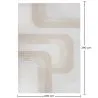 Grand Tapis Design Contemporain et Moderne - Beige (290x200 cm) - Chai image 7
