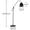 Lampe sur pied – lampe de style minimaliste – métal – Beeb image 7