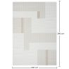 Grand Tapis Design Contemporain et Moderne - Beige (290x200 cm) - Qara image 7