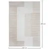 Grand Tapis Design Contemporain et Moderne - Beige (290x200 cm) - Loru image 7
