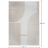 Grand Tapis Design Contemporain et Moderne - Beige (290x200 cm) - Lubida image 7
