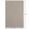 Grand tapis au design contemporain et moderne - Beige (160x230cm) - Deras image 7