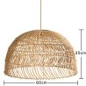 Lampe Suspendue en Rotin - Boho Bali - Capril image 7