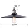 Lampe de plafond - Lampe suspendue au design industriel - Jack image 7