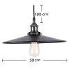 Lampe de plafond - Lampe suspendue au design industriel - Jack image 7