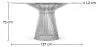 Table à manger ronde - Verre et Métal - Barrel image 7