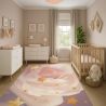 Grand Tapis Enfant Motif Étoile Florale - Rose (290x200 cm) - Alvi image 7
