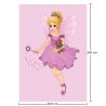 Grand Tapis pour Enfant Design Fées - Rose (290x200 cm) - Oya image 7
