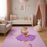 Grand Tapis pour Enfant Design Fées - Rose (290x200 cm) - Oya image 7