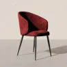 Chaise de Salle à Manger Tapissée en Velours Côtelé - Feudum image 7