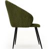 Chaise de Salle à Manger Rembourrée en Velours - Brugges image 7