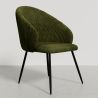 Chaise de Salle à Manger Rembourrée en Velours - Brugges image 7