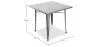 Table à manger carrée design industriel - Stylix image 7