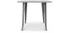 Table à manger carrée design industriel - Stylix image 7