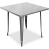 Table à manger carrée design industriel - Stylix image 7