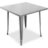 Table à manger carrée design industriel - Stylix image 7