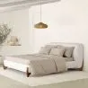 Lit Double180x200 CM - Revêtu de Tissu Bouclé - Dream image 7