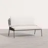 Canapé d'Extérieur 135cm - Aluminium et Rotin Synthétique - Brawma image 7