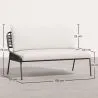 Canapé d'Extérieur 135cm - Aluminium et Rotin Synthétique - Brawma image 7