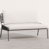 Canapé d'Extérieur 135cm - Aluminium et Rotin Synthétique - Brawma image 7