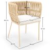 Chaise d'Extérieur Beige - Corde - Ress image 7