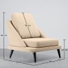 Fauteuil Revêtu de Velours - Style Scandinave - Velvet Lounge image 7
