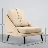 Fauteuil Revêtu de Velours - Style Scandinave - Velvet Lounge image 7
