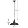 Lampe de plafond - Lampe suspendue de style industriel - Flynn image 7