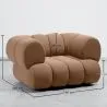 Fauteuil en Velours - Style Moderne - Velvet Courbé image 7