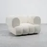 Fauteuil Rembourré en Tissu Bouclé - Style Moderne - Courbé Teddy image 7