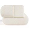 Fauteuil Rembourré en Tissu Bouclé - Style Moderne - Courbé Teddy image 7