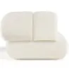 Fauteuil Rembourré en Tissu Bouclé - Style Moderne - Courbé Teddy image 7