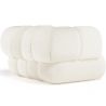 Fauteuil Rembourré en Tissu Bouclé - Style Moderne - Courbé Teddy image 7