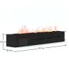Cheminée Électrique Décorative avec Flamme de Vapeur d'Eau - 50CM image 7