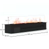 Cheminée Électrique Décorative avec Flamme de Vapeur d'Eau - 160CM image 7