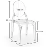 Chaise de salle à manger Transparent - Arthur image 7