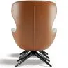 Fauteuil Design Rembourré de Style Contemporain avec Repose-pieds - Derta image 7