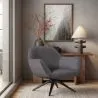 Fauteuil Tapissé Design Courbé Style Contemporain - Mirrel image 7