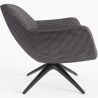 Fauteuil Tapissé Design Courbé Style Contemporain - Mirrel image 7