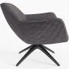 Fauteuil Tapissé Design Courbé Style Contemporain - Mirrel image 7