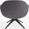 Fauteuil Tapissé Design Courbé Style Contemporain - Mirrel image 7