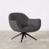Fauteuil Tapissé Design Courbé Style Contemporain - Mirrel image 7