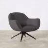 Fauteuil Tapissé Design Courbé Style Contemporain - Mirrel image 7