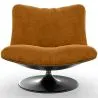 Fauteuil Capitonné Design Courbé Style Contemporain - Tulipe image 7