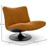 Fauteuil Capitonné Design Courbé Style Contemporain - Tulipe image 7