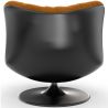 Fauteuil Capitonné Design Courbé Style Contemporain - Tulipe image 7
